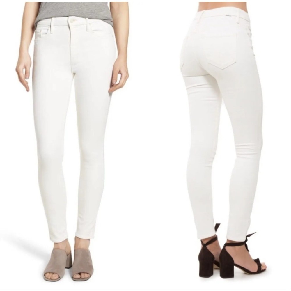 Mother The Looker Skinny Jean in Sleeping Beauty White Size 27